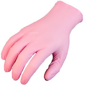 Pink Pearl Nitrile Gloves (7)